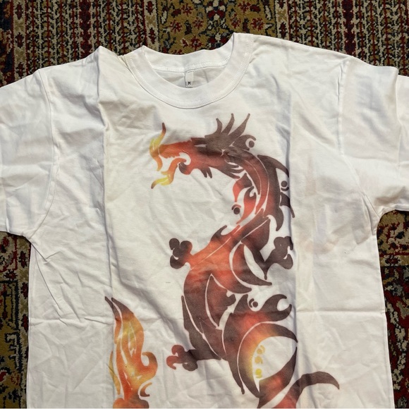 🌈 Cool fire dragon shirt - Picture 2 of 4